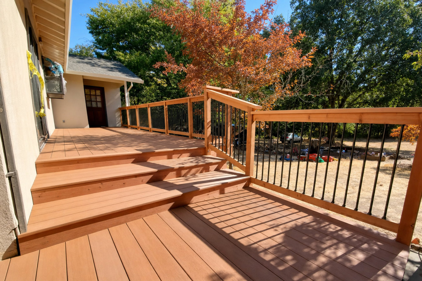 Deck railing installation in Apple Valley, CA