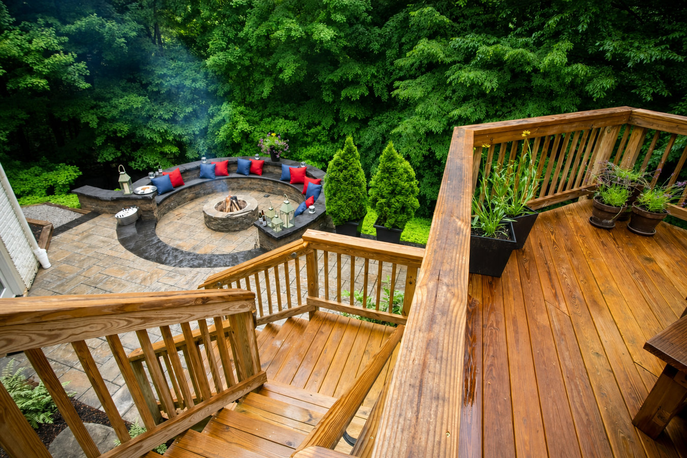 Multi-level decks in Apple Valley, CA