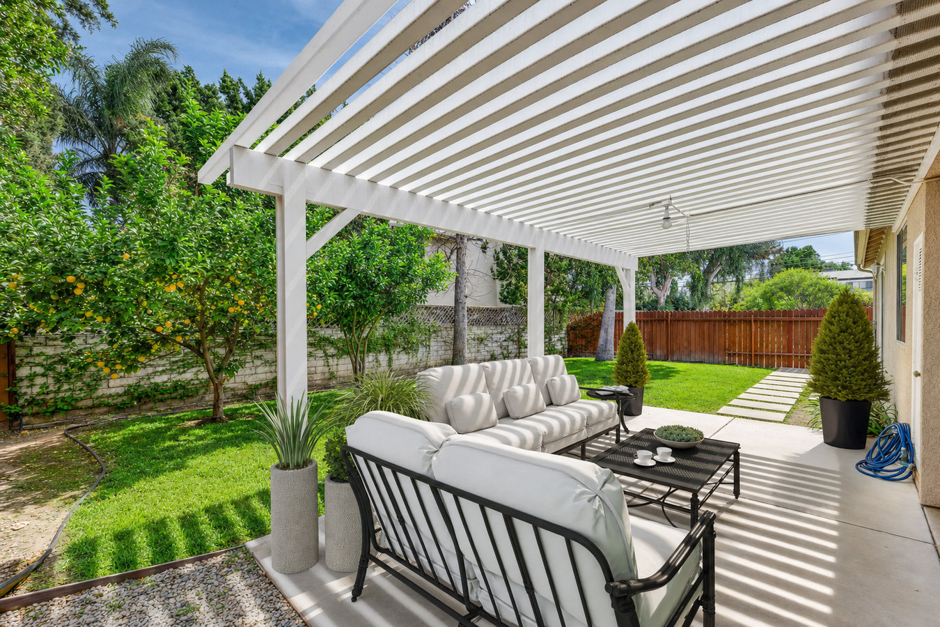 Pergola installation in Apple Valley, CA