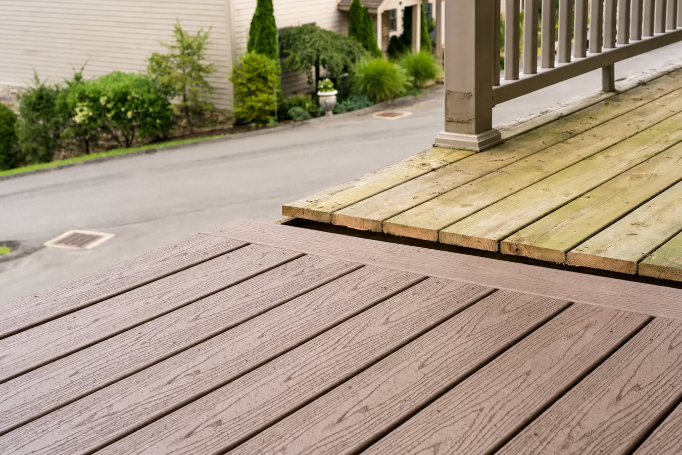 Trex deck installation in Apple Valley, CA